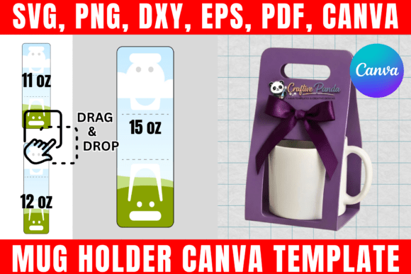 Mug Holder 11oz 12oz 15oz Template