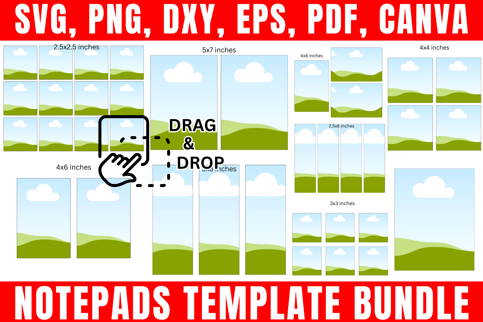 Notepads Canva Template Bundle