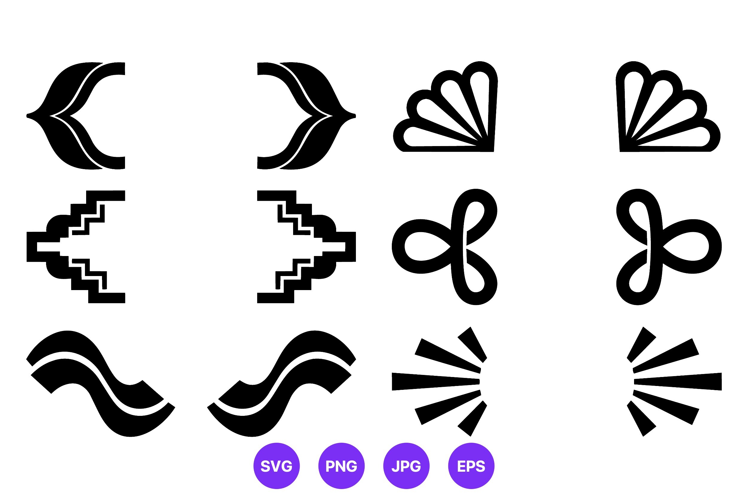 Ornamental Corner Vector Art Set
