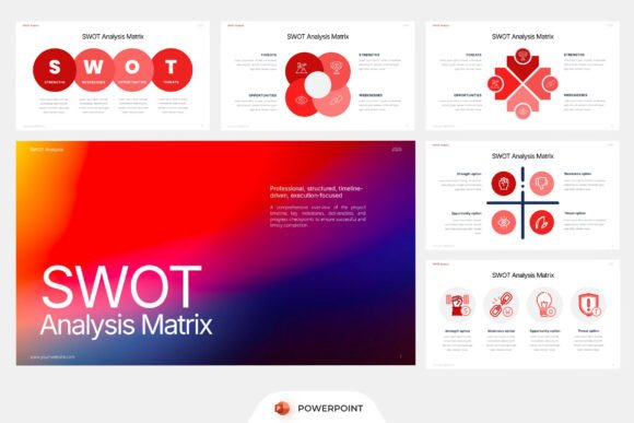 SWOT Analysis Matrix PowerPoint