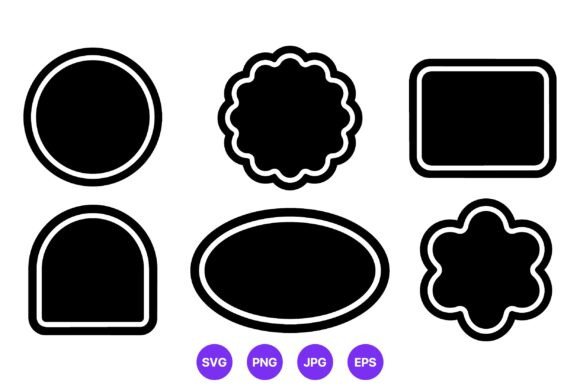 Simple Black White Geometric Shapes