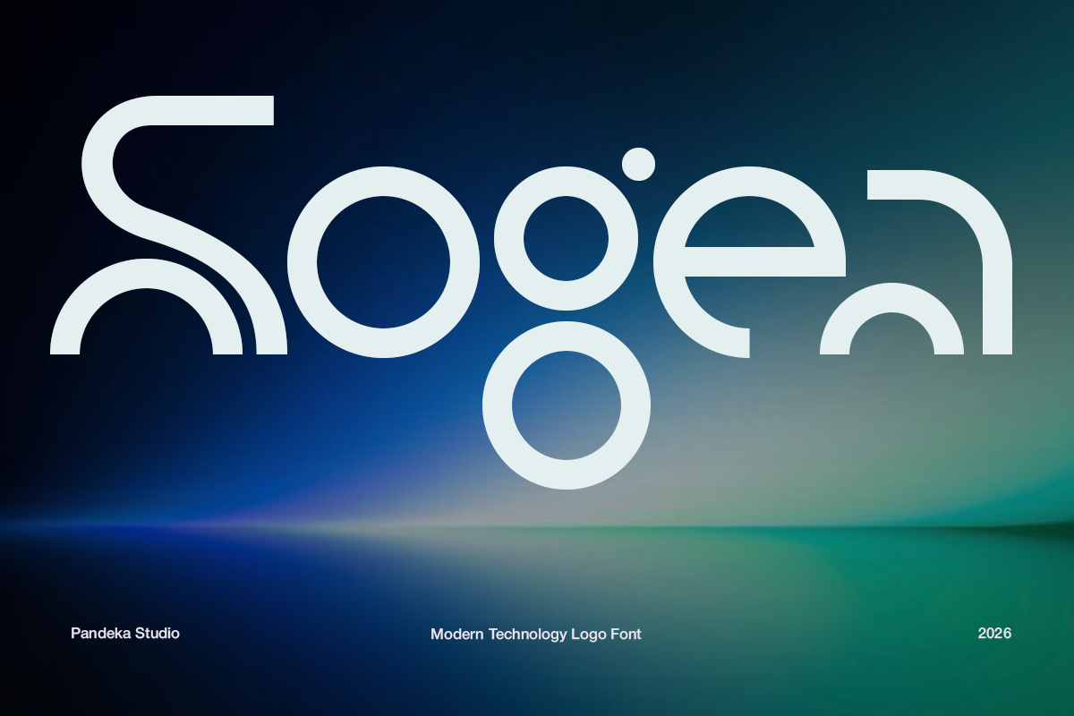 Sogea preview — sleek minimalist modern bold display font