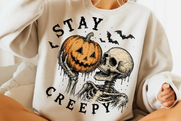 Stay Creepy PNG, Trending Halloween PNG