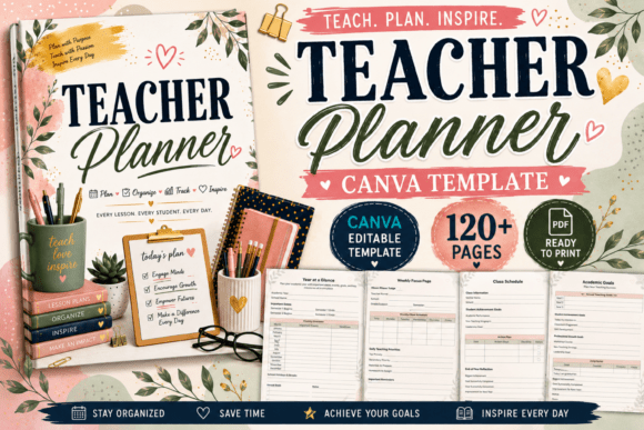 Teacher Planner | Canva Template