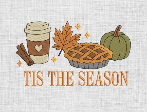 Tis the Season Embroidery Design