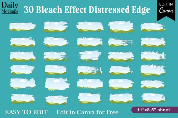 30 Bleach Effect Distressed Edge Canva