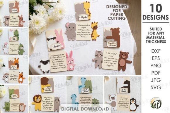 3D Greeting Cards Bundle Paper Cut