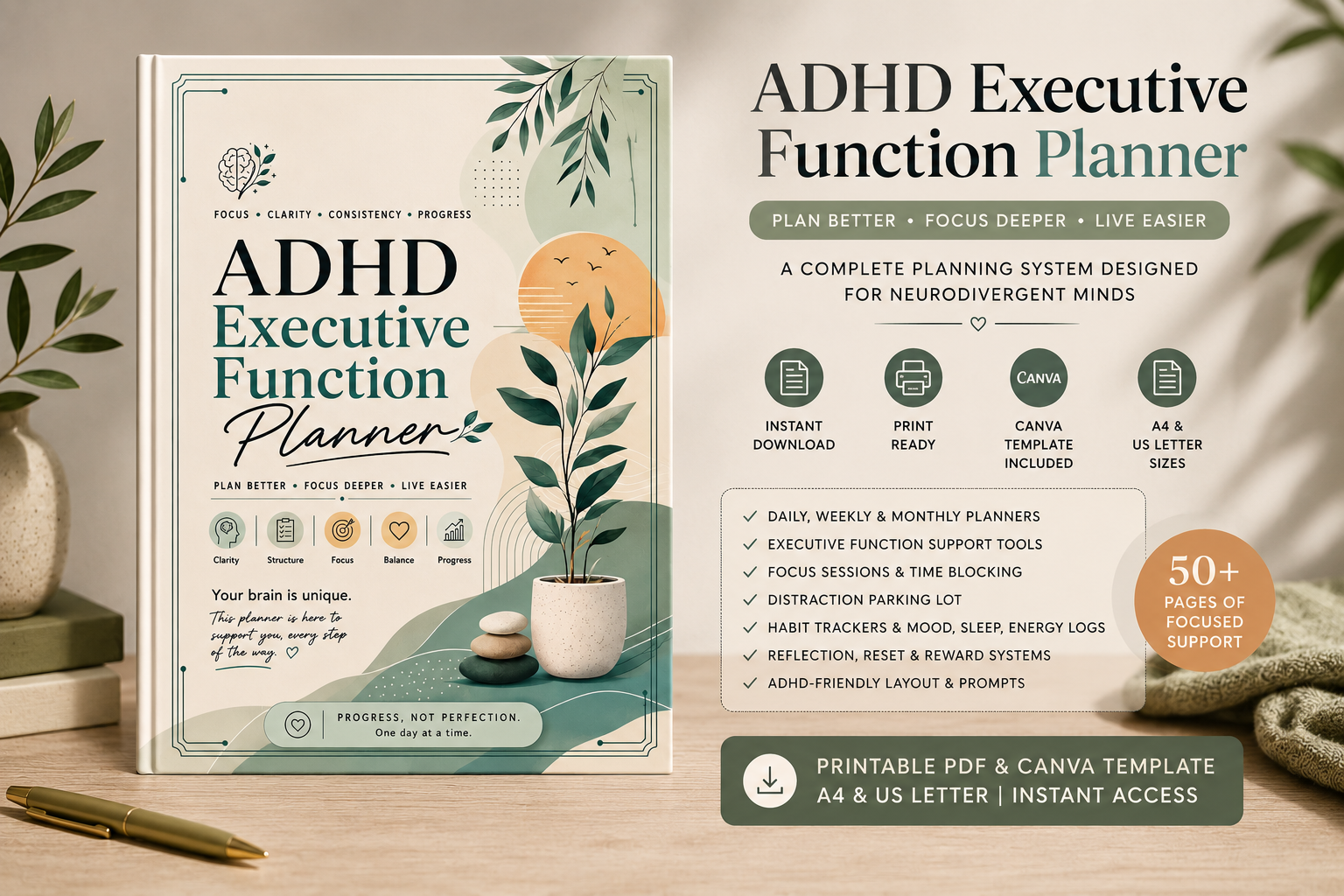 ADHD Executive Function Planner