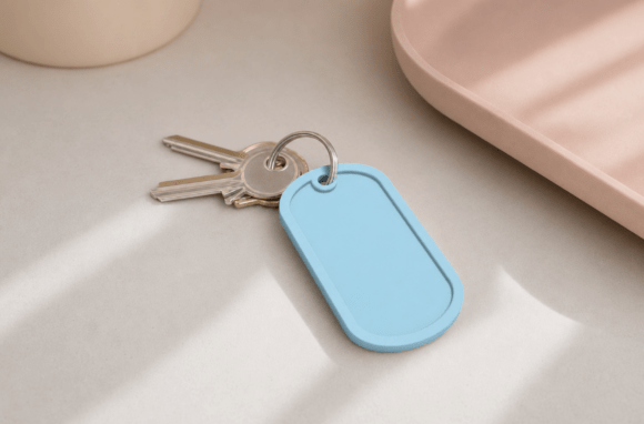Blank Military Dog Tag STL | Customizable 3D Print Keychain Pendant - Image 4