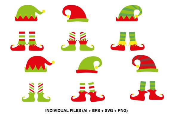 Christmas Elf Craft Clipart Set