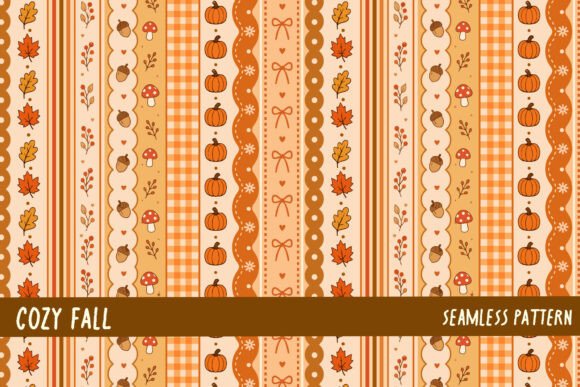 Cozy Fall Coquette Pattern Background