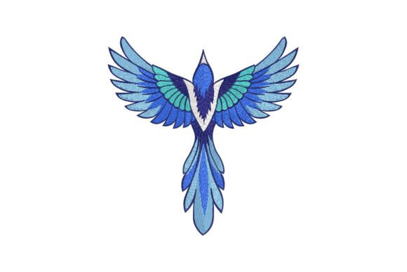 Flying Blue Jay