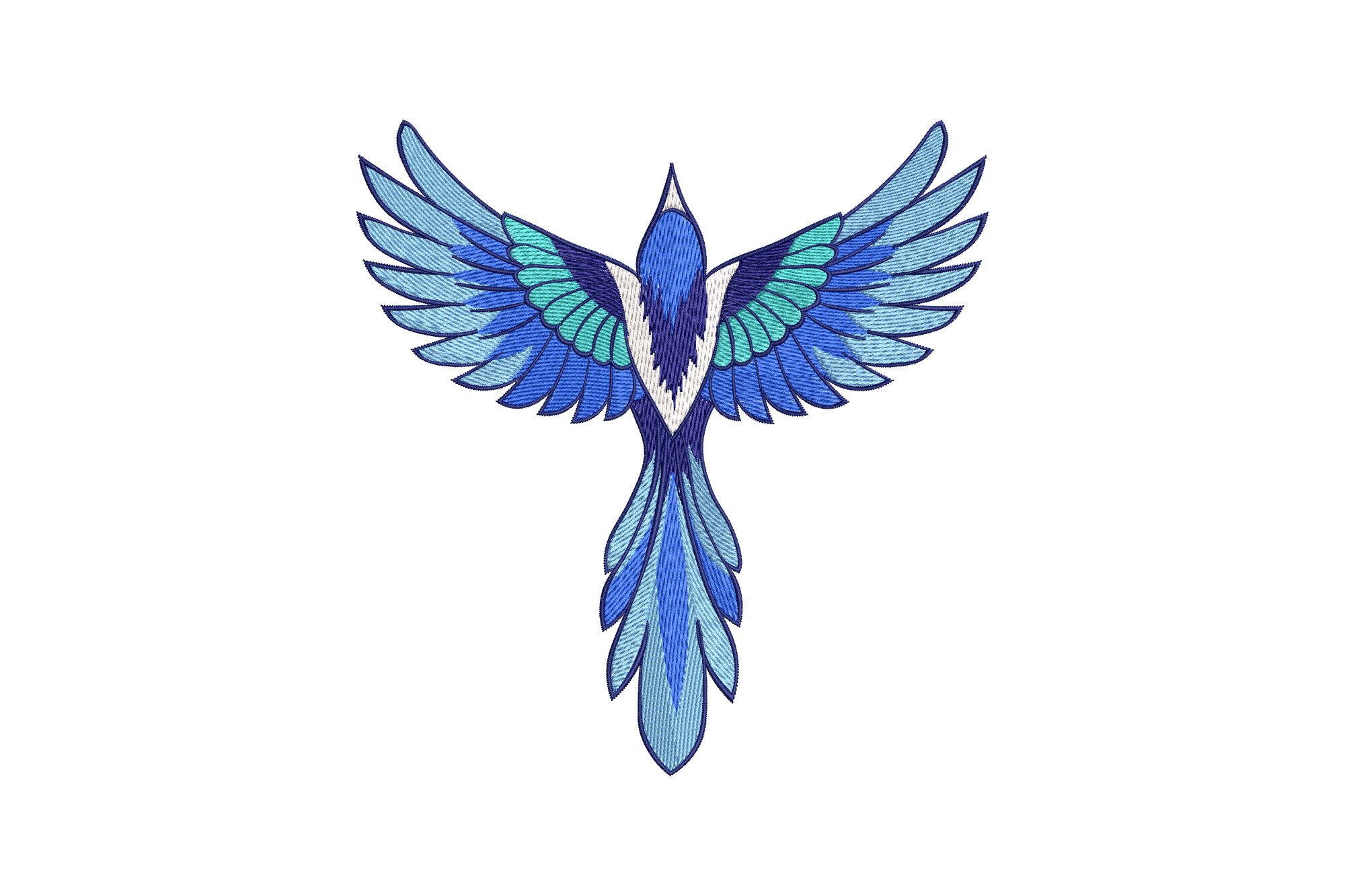 Flying Blue Jay