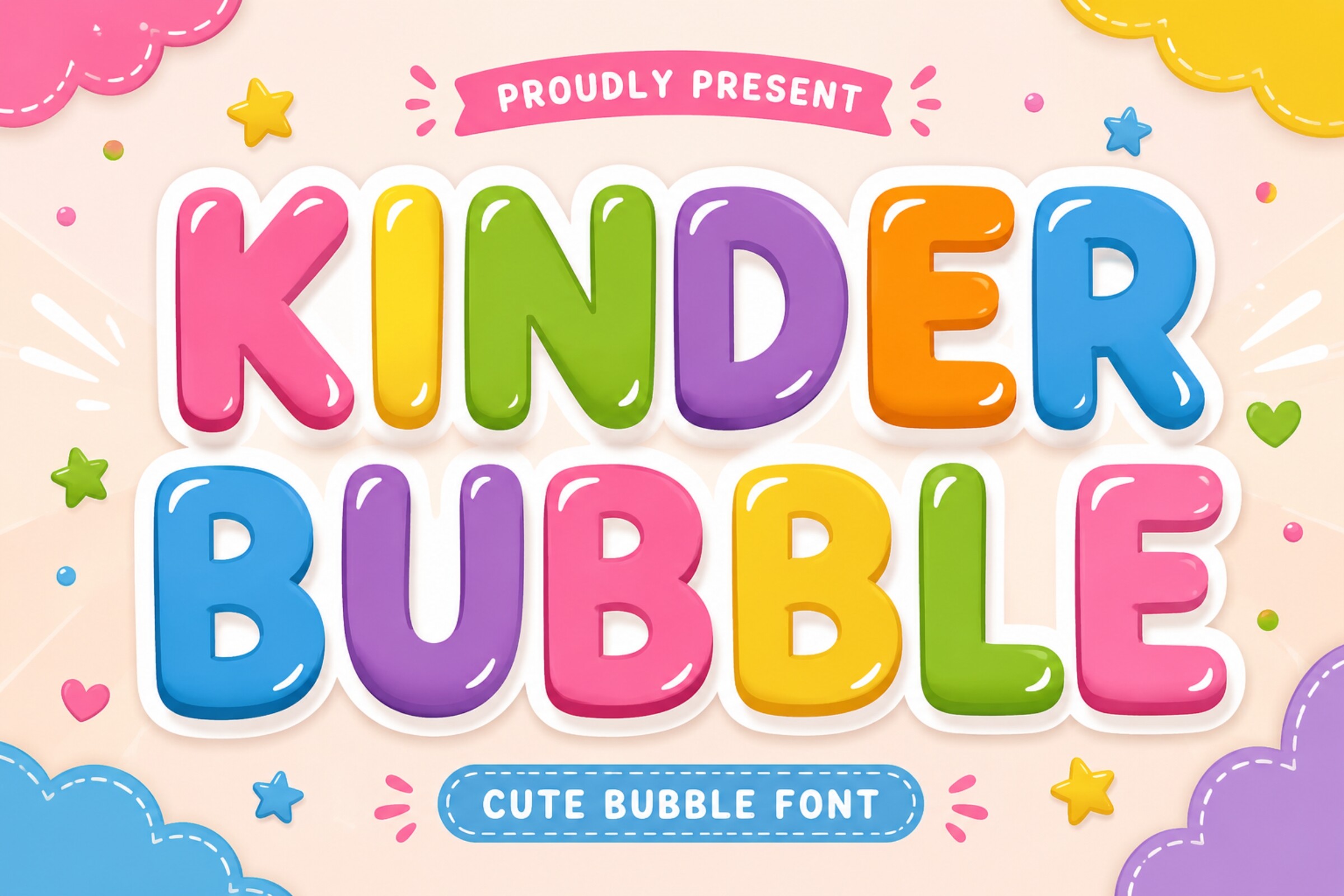 Kinder Bubble preview, soft cute bubble display