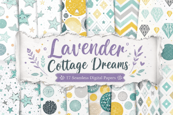 Lavender Cottage Dreams – Digital Papers