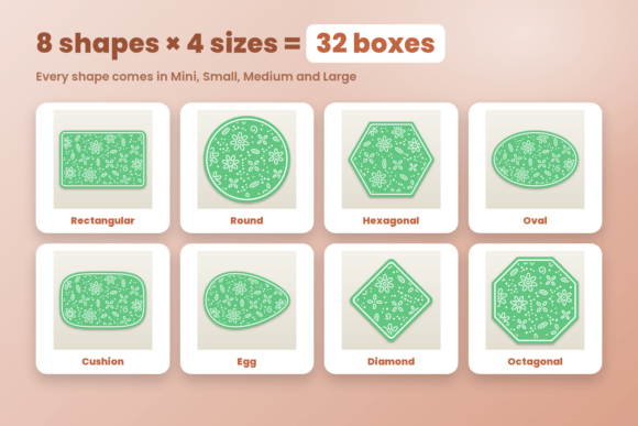 Meadow Flower Boxes with Lids - 32 STL Files for 3D Printing - Image 2