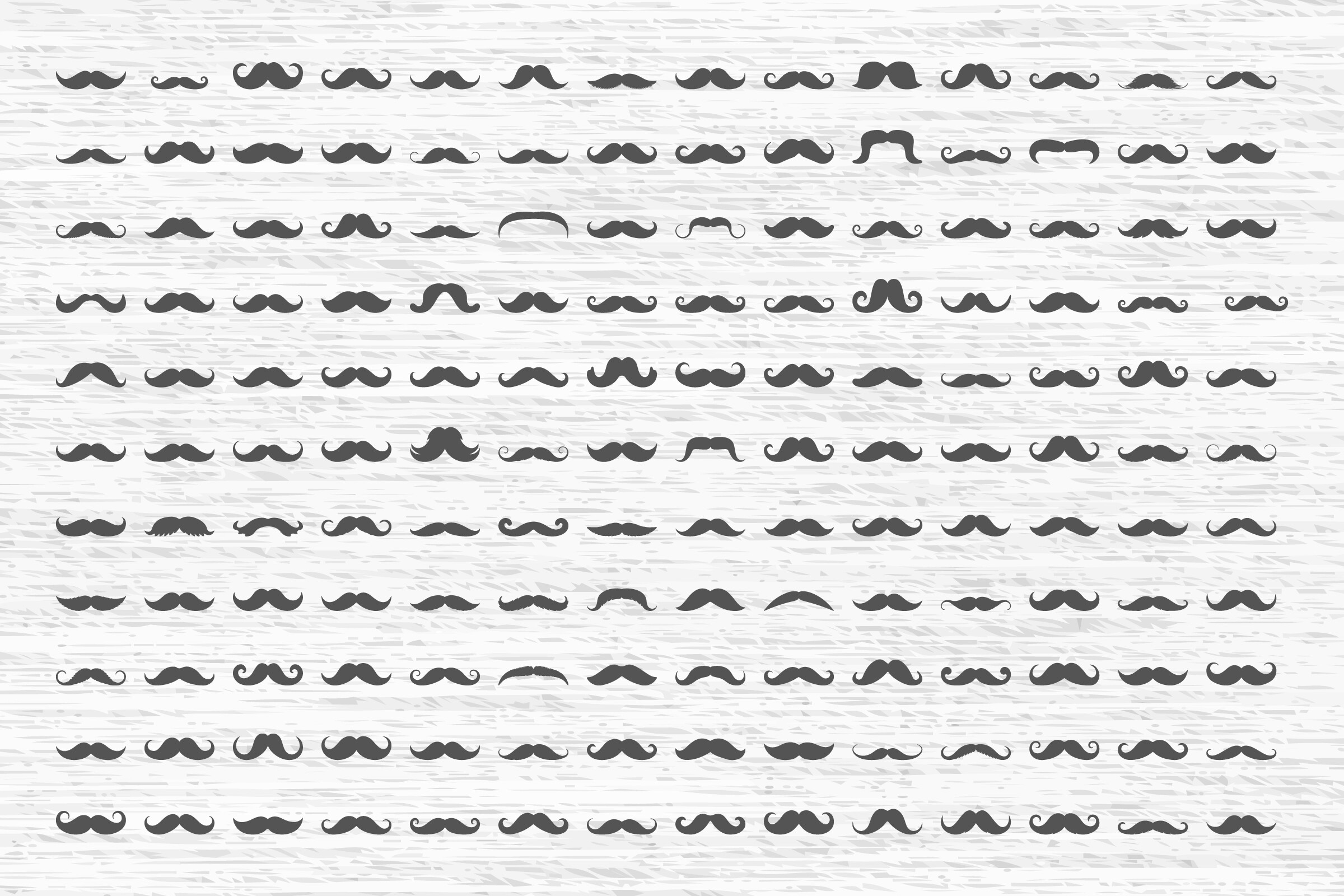 Mustache SVG Silhouette Vector Clipart