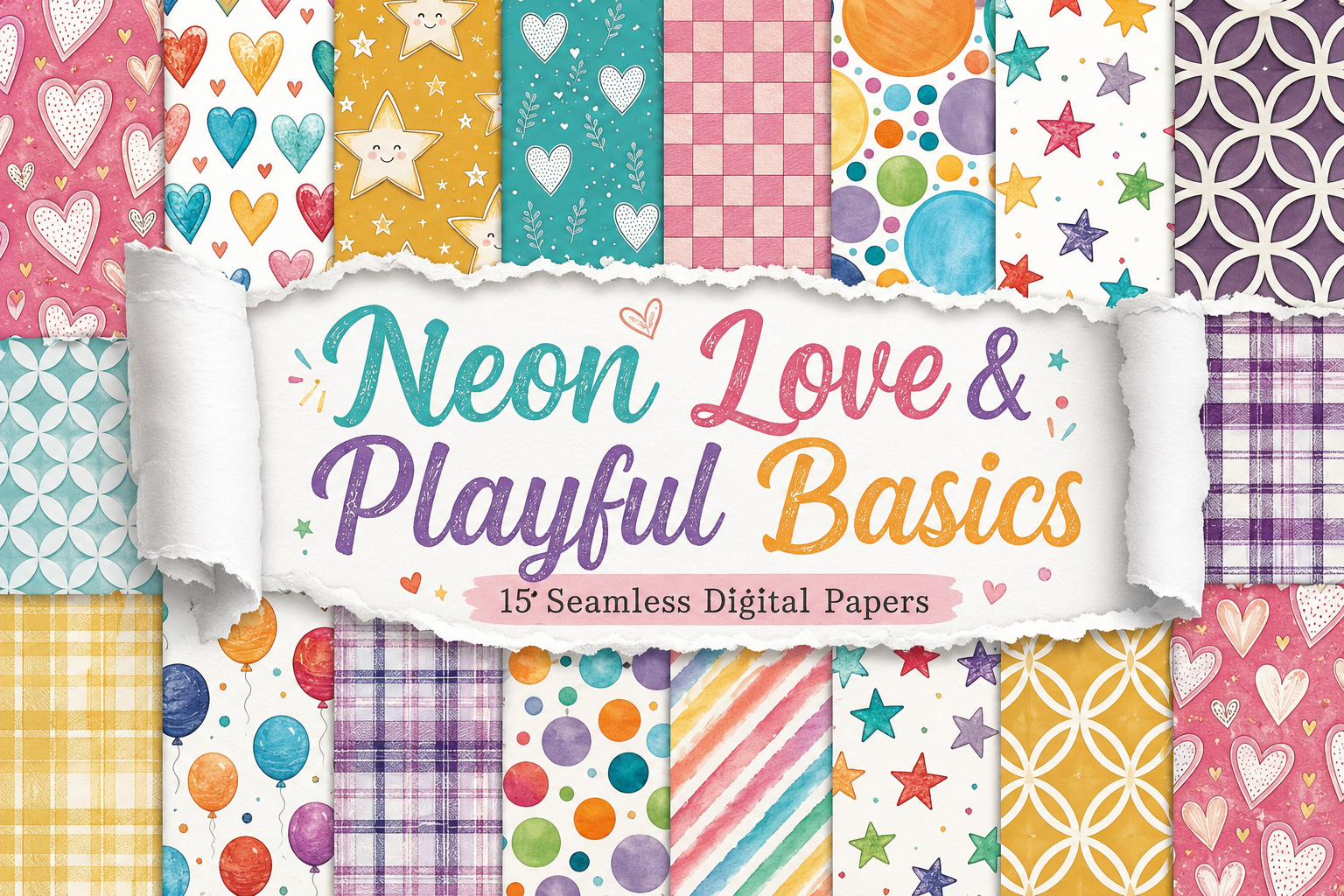 Neon Love & Playful Basics – Pattern