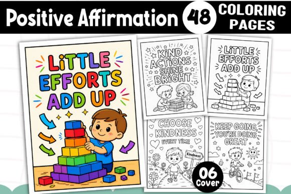 Positive Affirmation Coloring Pages Kids