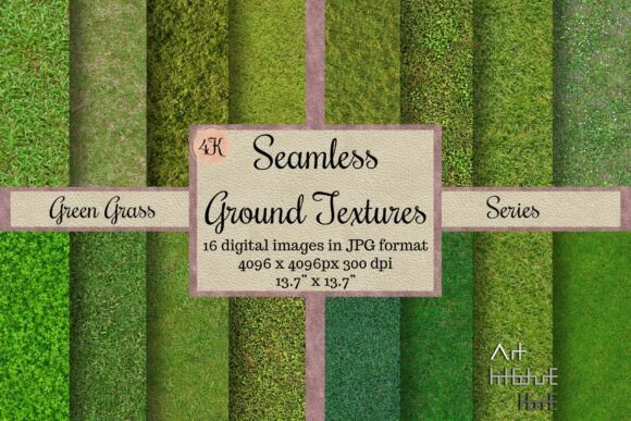 Seamless Green Grass Ground Texture Pack