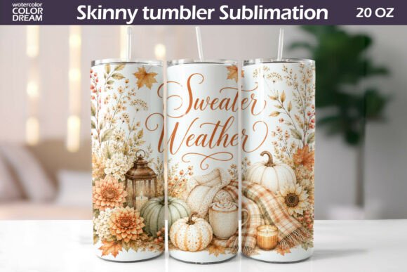 Sweater Weather Fall Tumbler Wrap