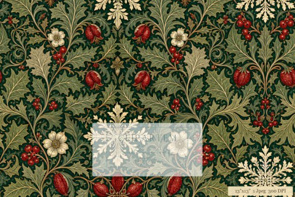 Victorian Botanical Morris Christmas