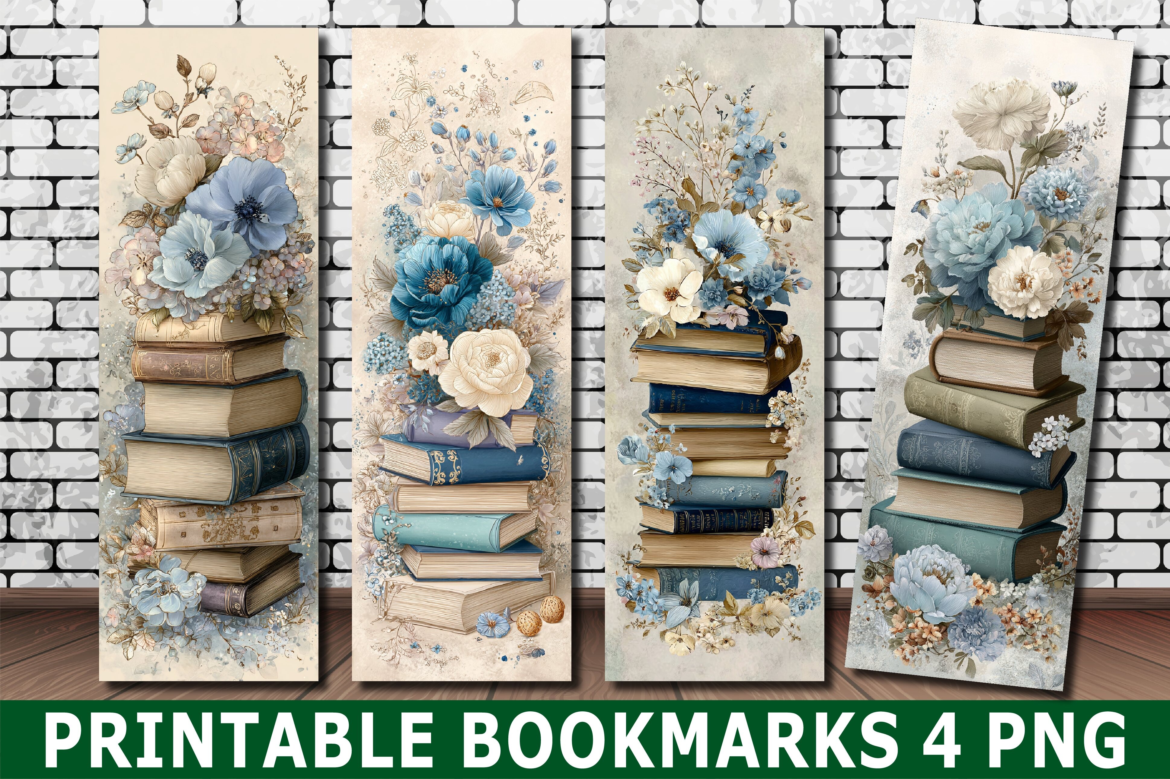 Vintage Floral Book Shabby Chic Bookmark