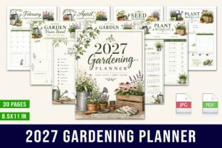 2027 Gardening Planner Graphic by designmela01 · Creative Fabrica
