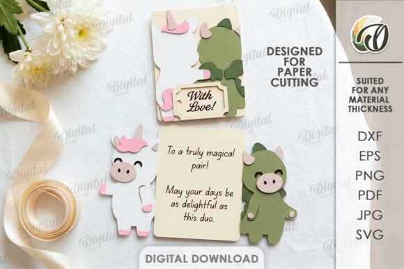 3D Animals Greeting Card Paper Cut