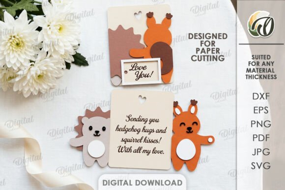 3D Animals Greeting Card Paper Cut