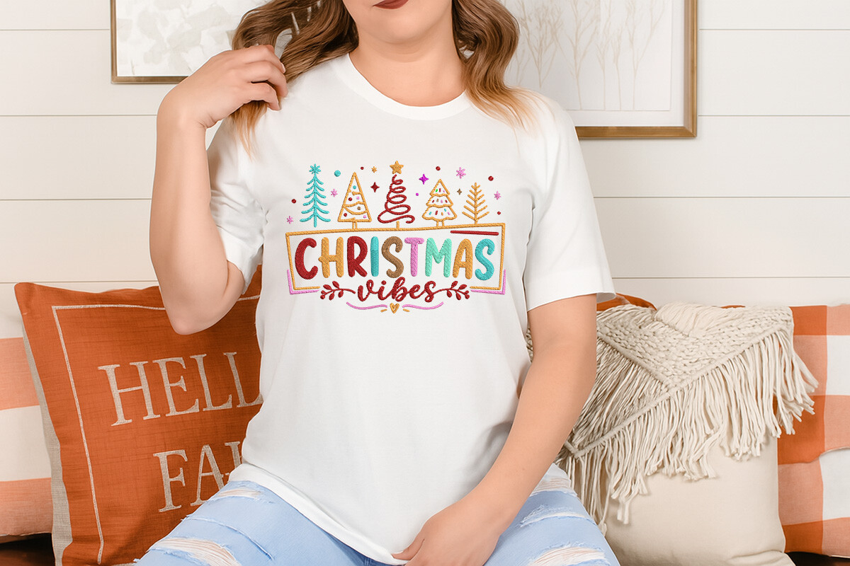 Christmas Vibes Embroidery Design - photo 5