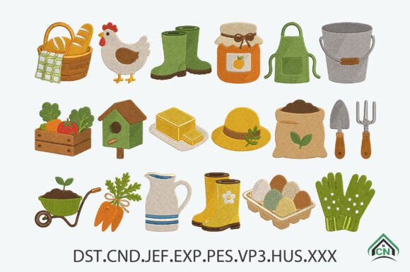 Country Life Embroidery Bundle