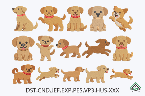 Dog Embroidery Design Bundle