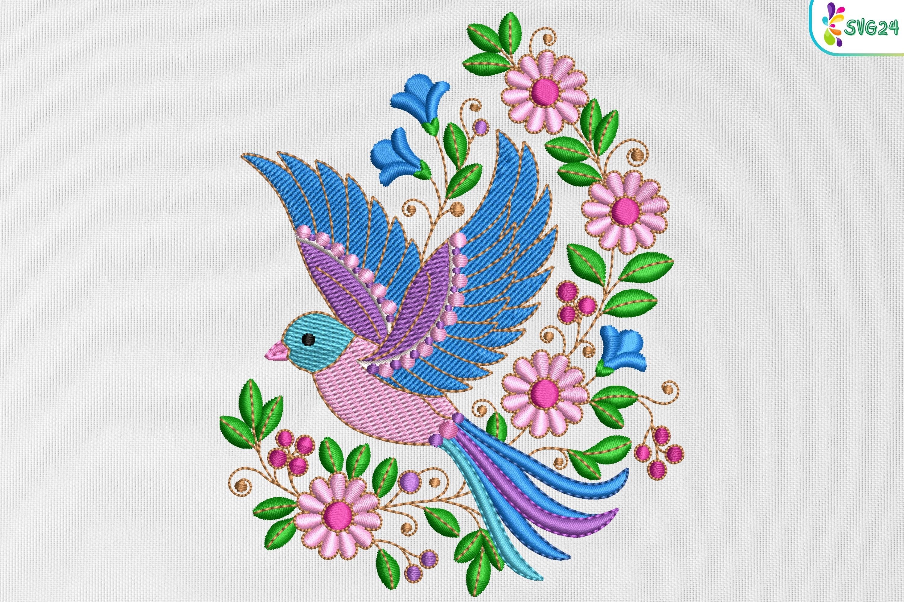 Folk Art Bluebird