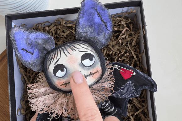 Primitive Halloween Bat Doll Pattern