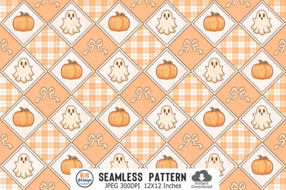 Halloween Pattern Patchwork Seamless JGP