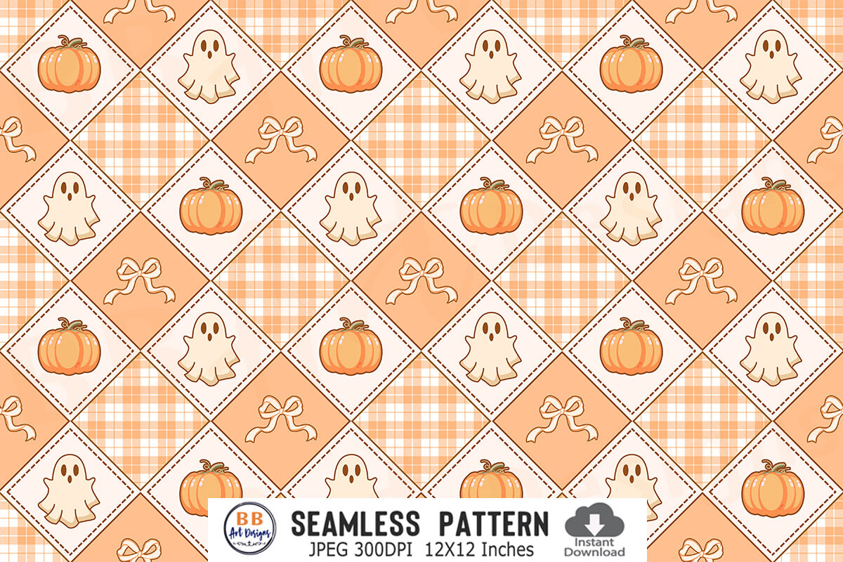 Halloween Pattern Patchwork Seamless JGP
