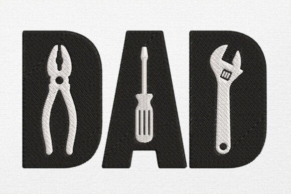 Handyman Dad Embroidery Design