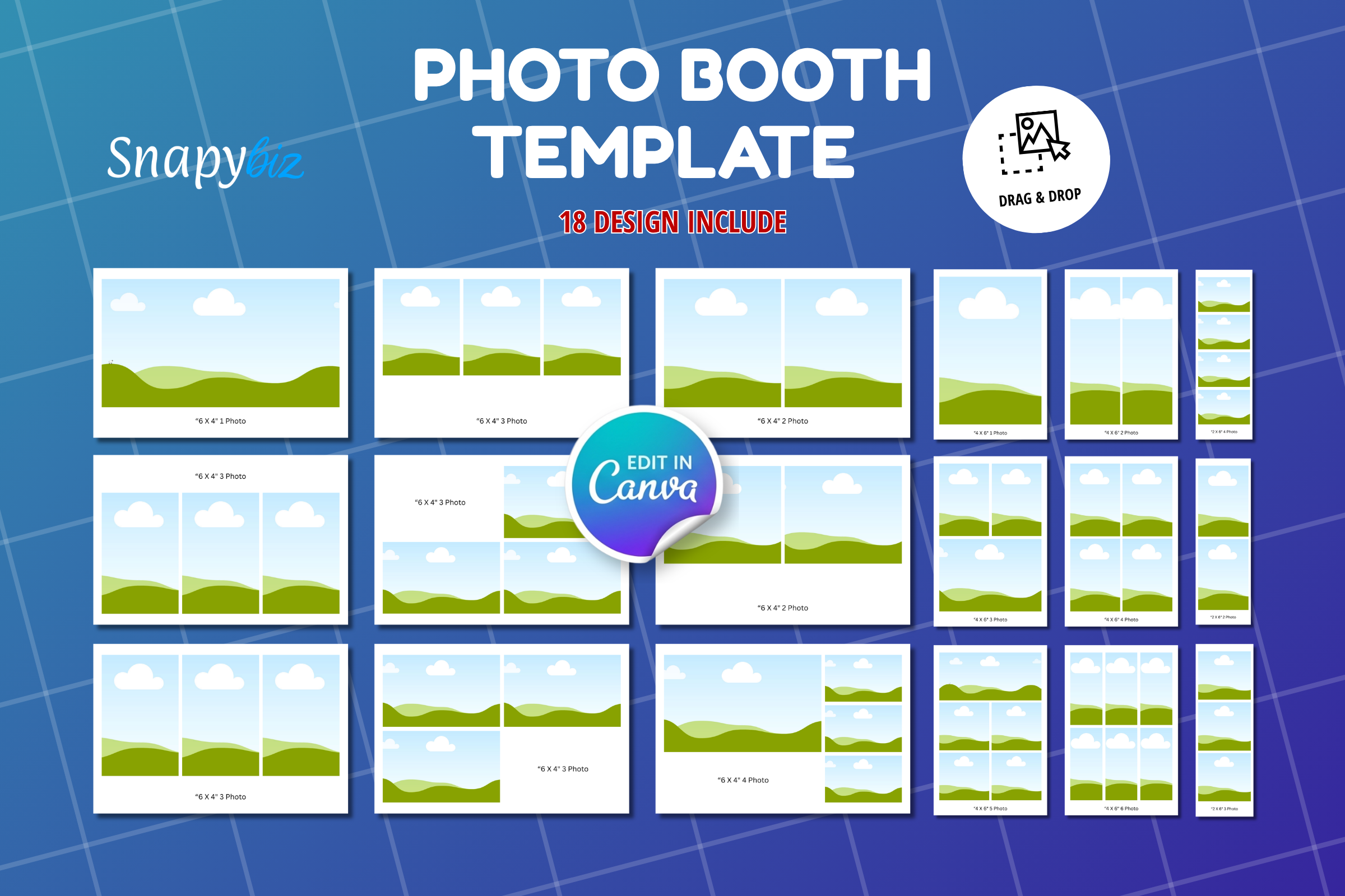 Photobooth Canva Template Bundle