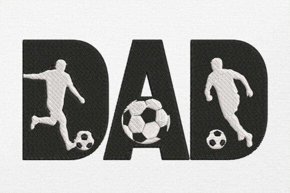 Soccer Dad Embroidery Design