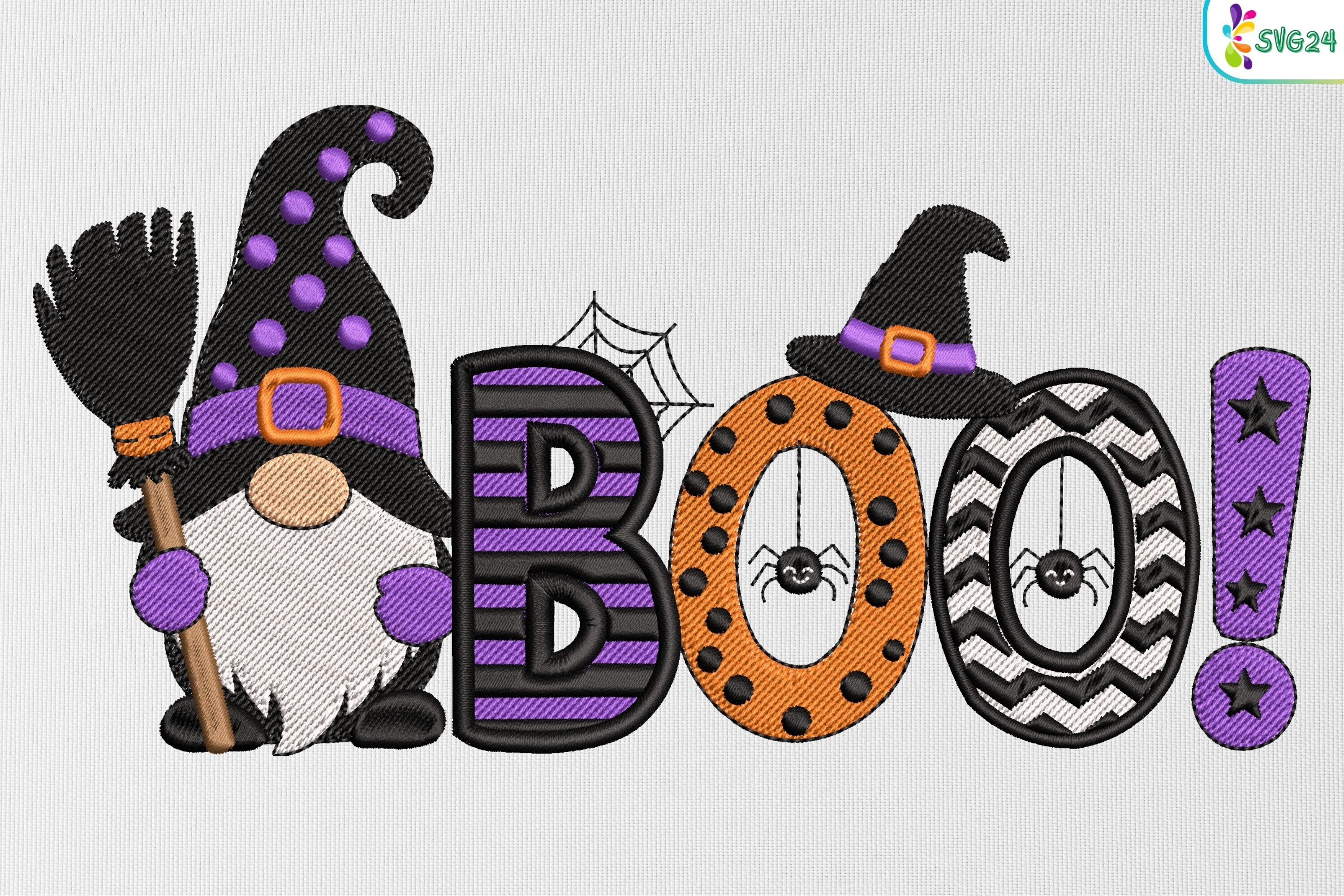 Spooky Halloween Boo Gnome