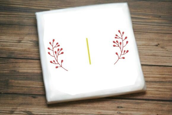 Symmetrical Berry Branch Border
