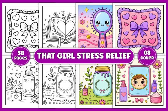 That Girl Stress Relief Coloring Book