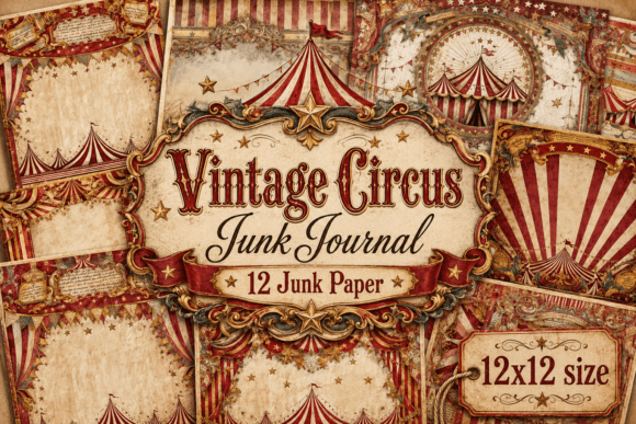 Vintage Circus Junk Journal
