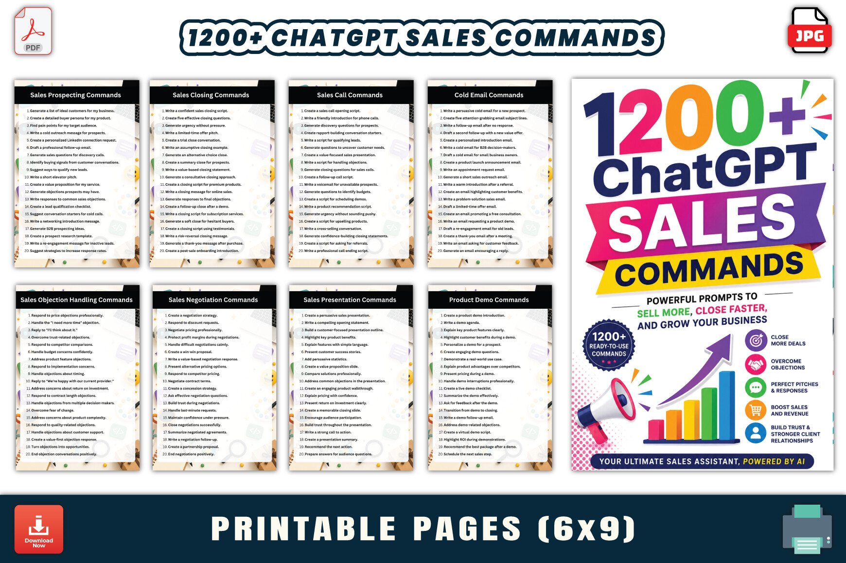 1200+ ChatGPT Sales Commands