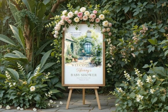 Baby Shower Welcome Sign Template 104