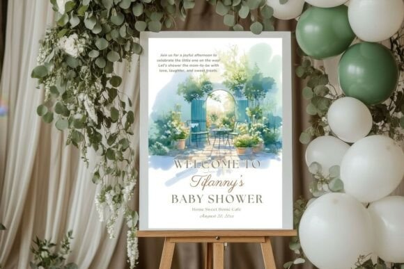 Baby Shower Welcome Sign Template 105