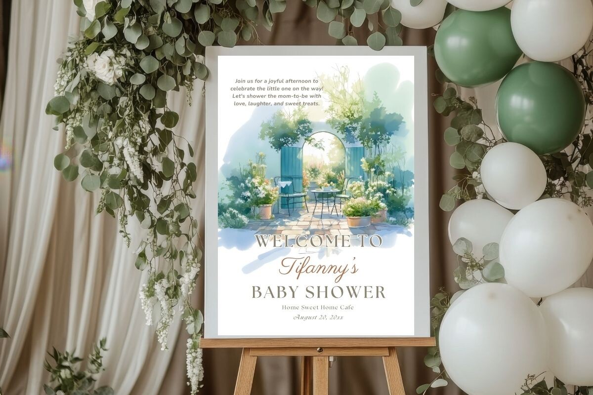 Baby Shower Welcome Sign Template 105