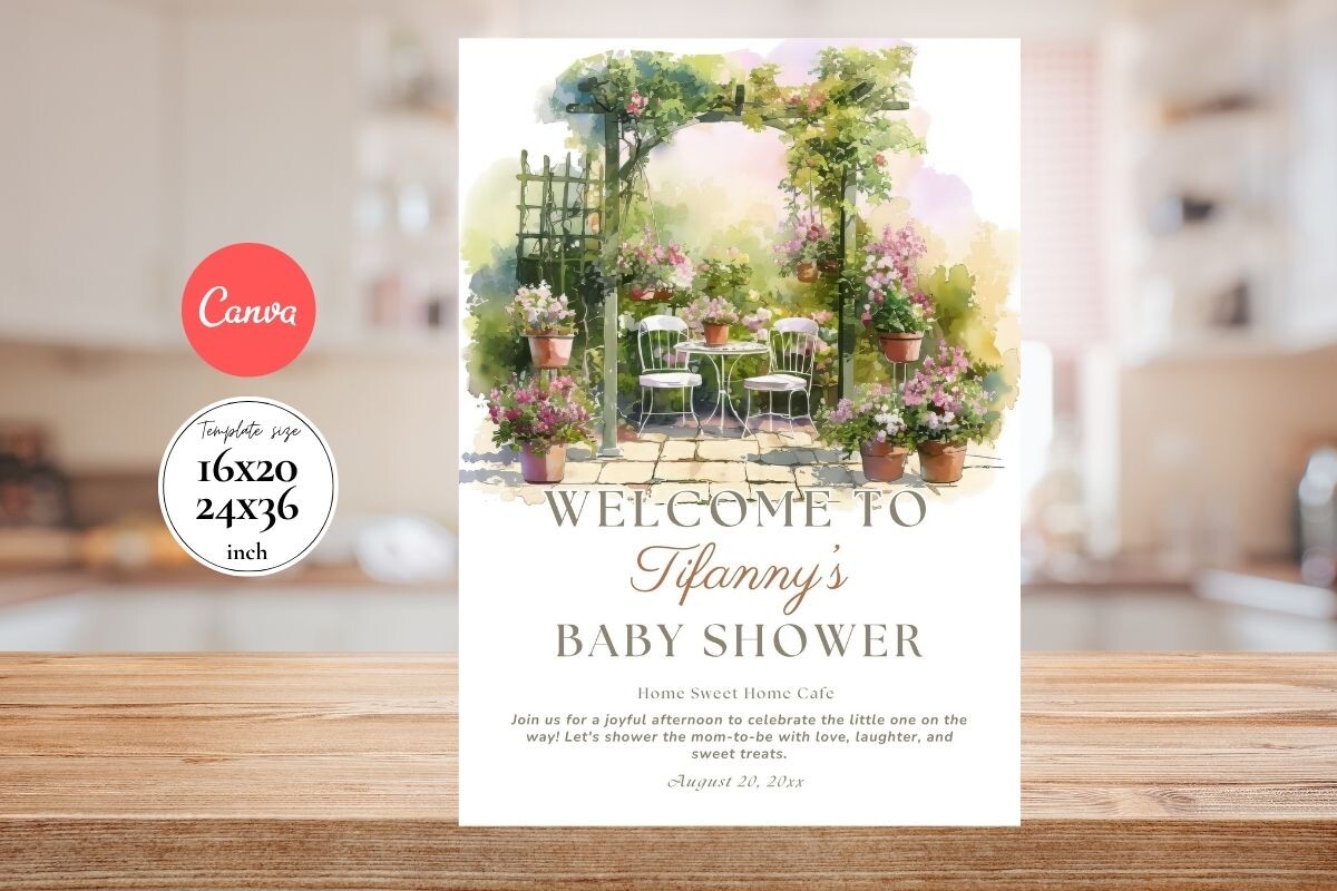 Baby Shower Welcome Sign Template 106