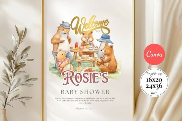 Baby Shower Welcome Sign Template 109